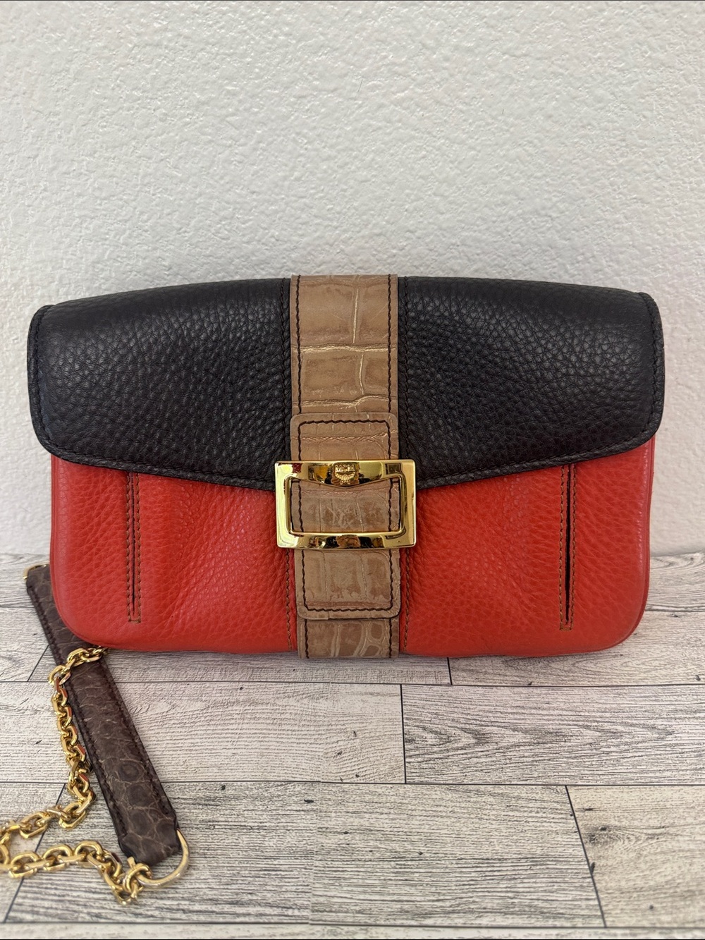 MCM Leather Colorblock Crossbody/Shoulder Bag - Picture 2 of 15
